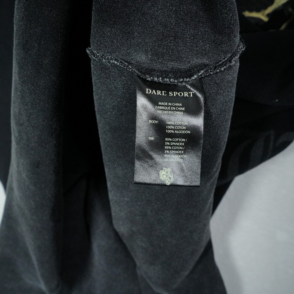 Darc Sport Wolves Saint Michael Graphic T-Shirt Black Raw Hem Medium 25/1000 - Picture 9 of 9